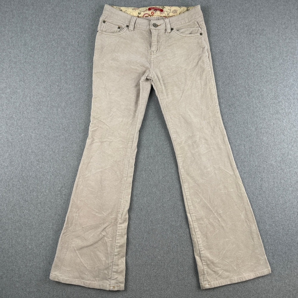 Unionbay Pants Women's 14‎ Reg Tan Corduroy Flare Stretch Bootcut 70's Vibes